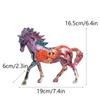 Новые Скандинавские Лошадь Животное Смола Верхние Украшения Дом Гостиная Кабинет Офис Использование Настольный Декор Водотрансферный Прочный