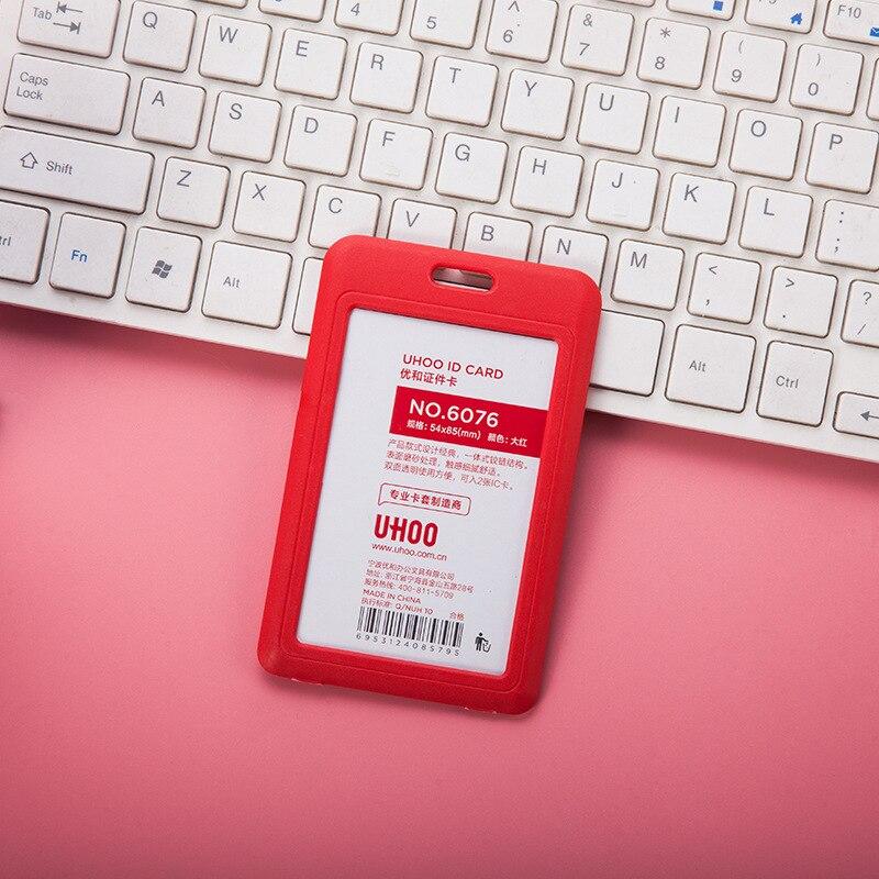 1pc Staff Meeting Work Card Set Student Badge Bus Card Set Single-sided Transparent Student ID Employee Work Card