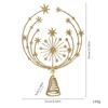 Tree Topper 3D Snowflake Christmas Tree Tops Decor Lightweight Metal Decorations Ornaments For Fall Home Indoor Living Room