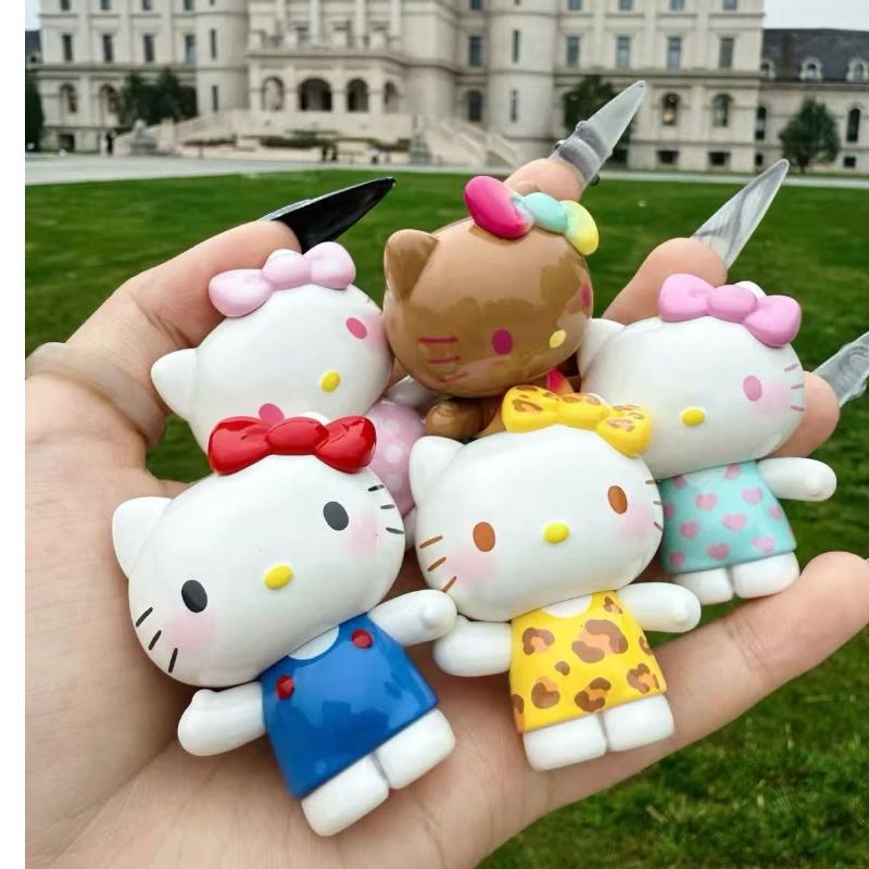 New Kt Cat Daily Life Series Blind Box Cute Mini Action Figure Handmade Dolls Desktop Decoration Girls Birthday Surprise Gifts