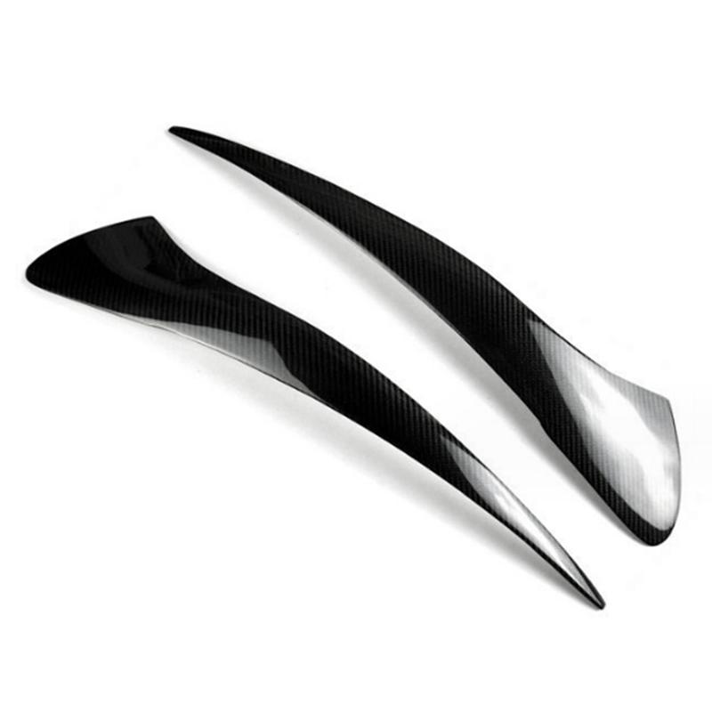 A28G-Front Headlight Cover Head Light Lamp Eyelid Eyebrow Trim For BMW 5 Series GT GT528 GT535 GT550 F07 Real Carbon Fiber Parts