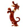 New Enamel Dachshund Dog Brooch Animal Pin 2 Colors Available Alloy Material Women And Men Jewelry