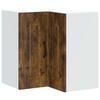 Kalmar Corner Wall Mounted Kitchen Cabinet Smoked Oak Effect Wood Based Material