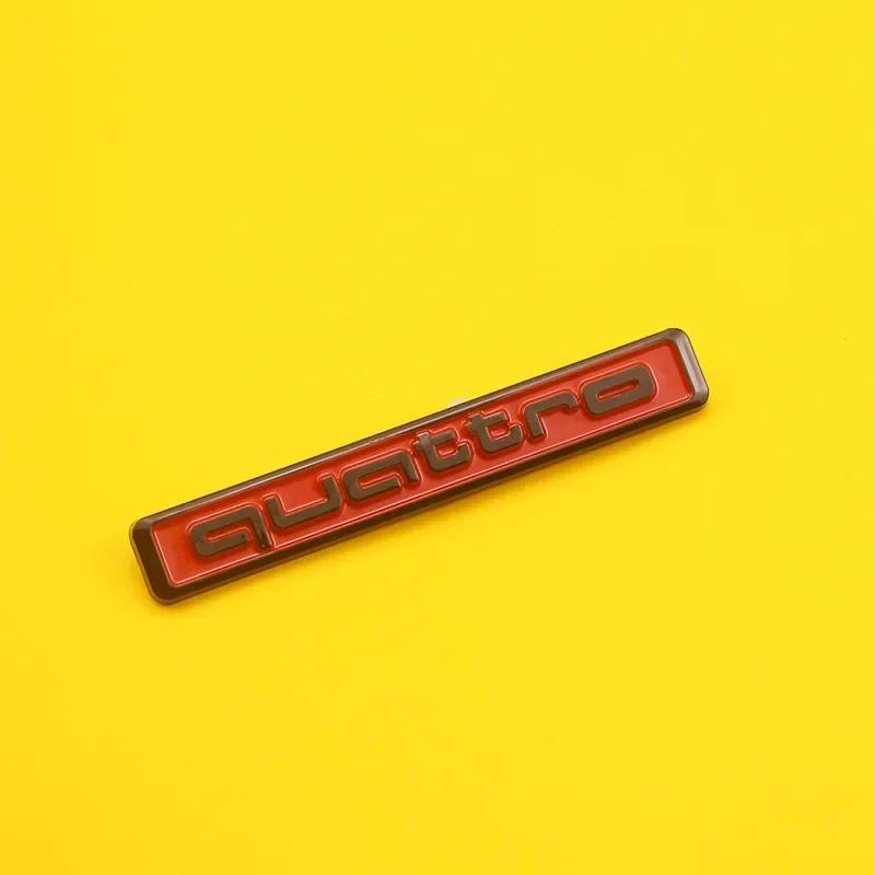 For qwe12 Trunk Sticker Car Quattro Logo A5 B7 Q7 A3 A4 B8 A6 TT 80 R8 A8 A7 Q5 Q3 C7 S3 A1 B5 Q2 Trunk Emblem Decal Accessories