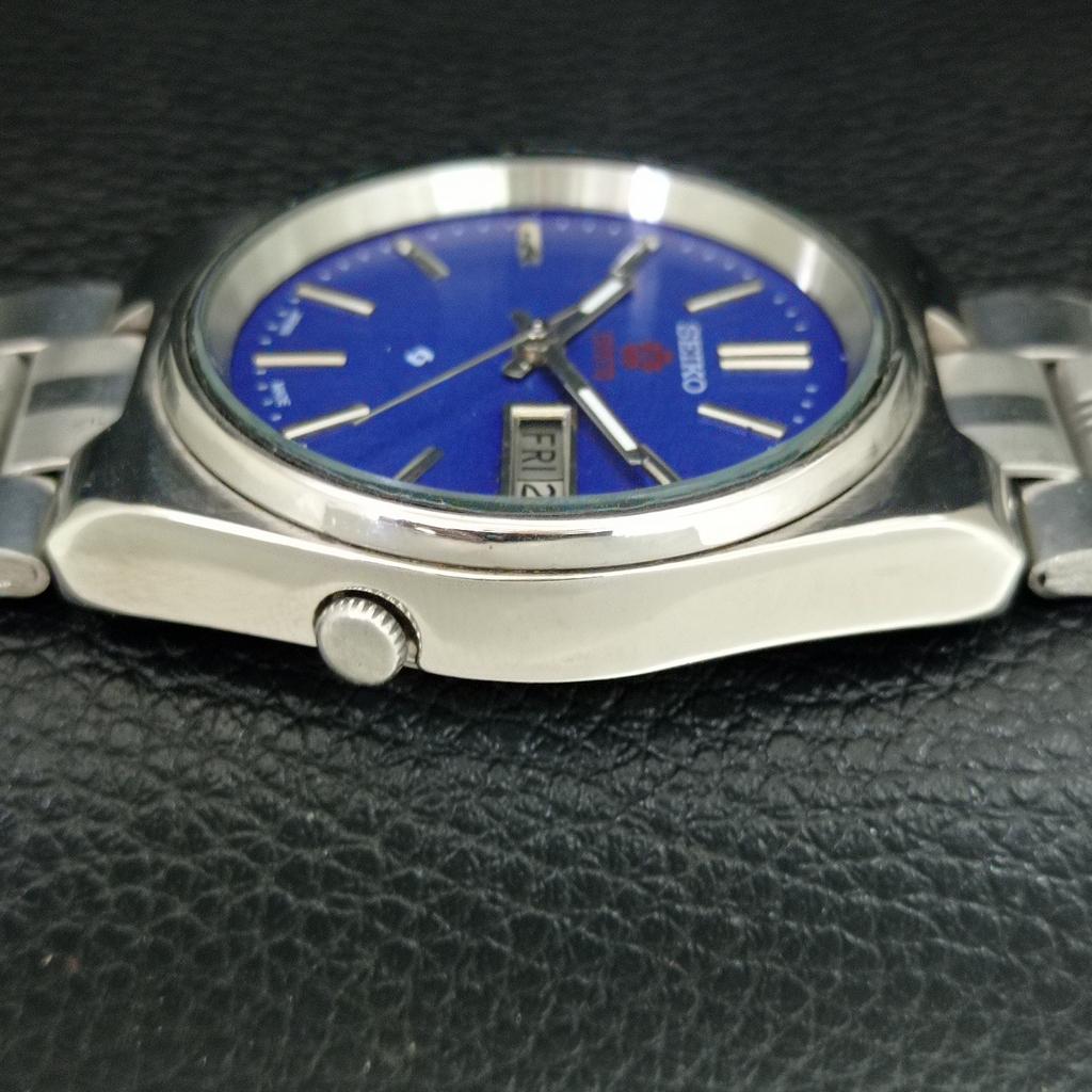 ОРИГИНАЛЬНЫЕ ВИНТАЖНЫЕ АВТОМАТИЧЕСКИЕ МУЖСКИЕ ЧАСЫ SEIKO EXPO 70 ЯПОНИЯ СИНЕГО ЦВЕТА a708784-1