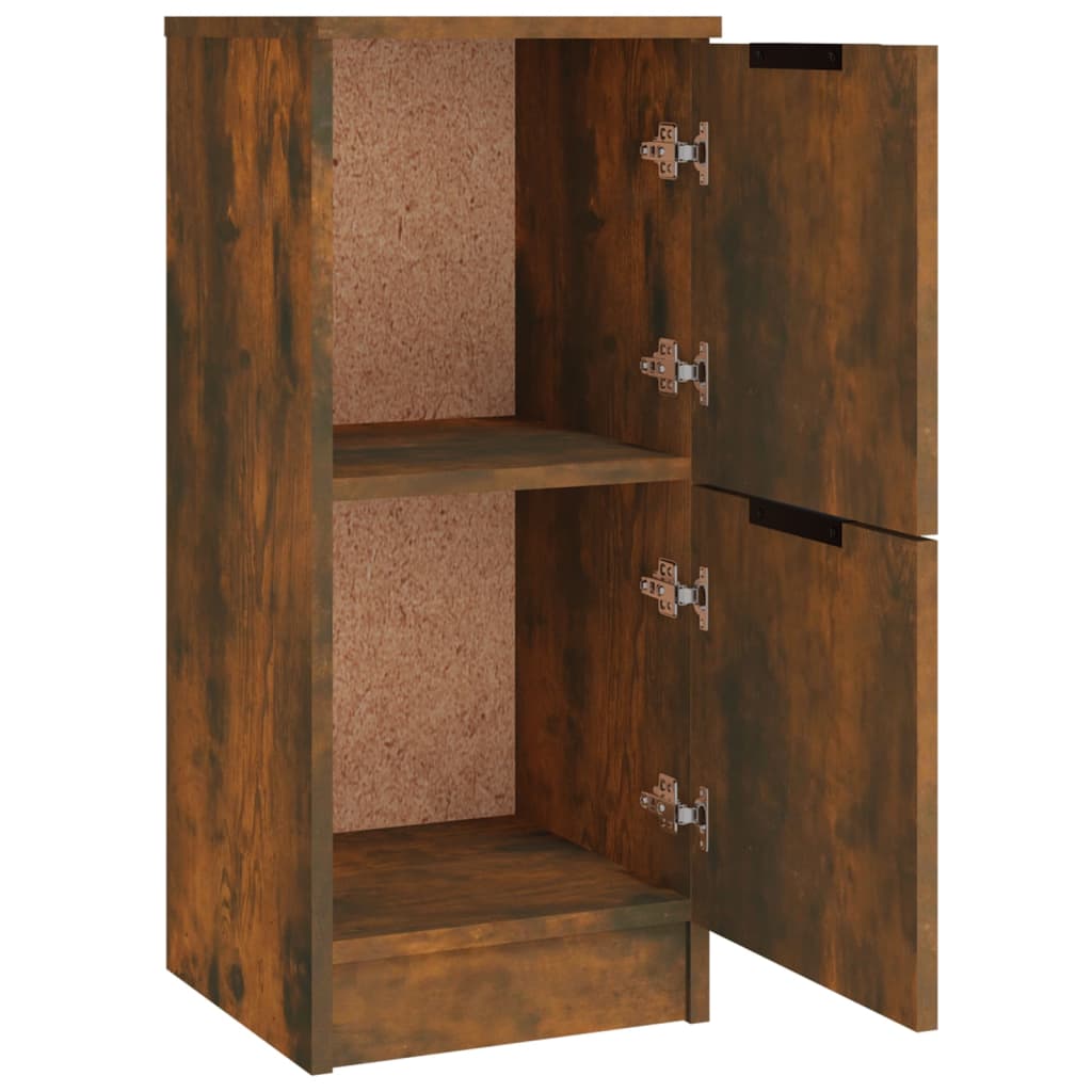 Sideboards 3 pcs Smoked Oak Wood Based Material