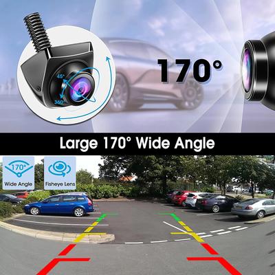 Камера заднего вида автомобиля CVBS AHD 1080P Full HD Камера заднего вида для парковки 170° Широкий угол Ночное видение Объектив «рыбий глаз» Камера заднего вида автомобиля