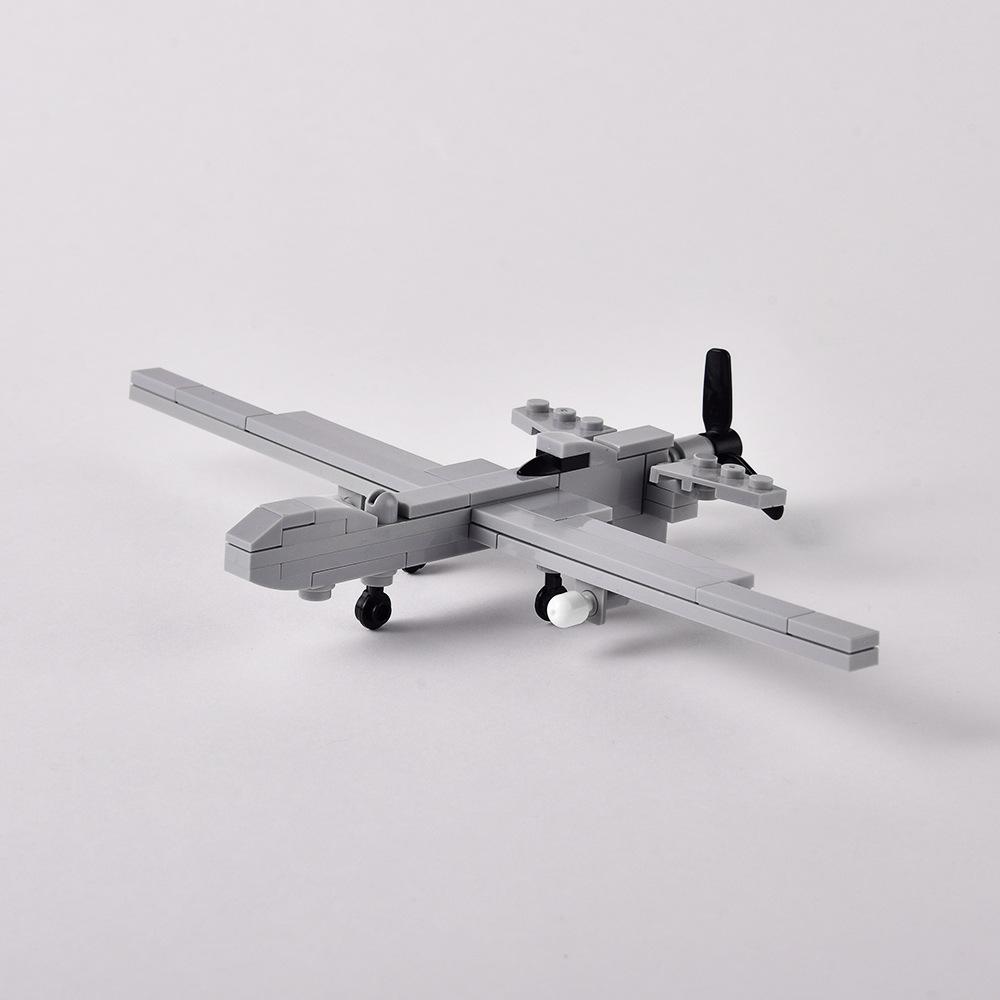 Дрон-хищник Конструктор Военный Боевой Самолет Сборная Игрушка Совместимый Набор