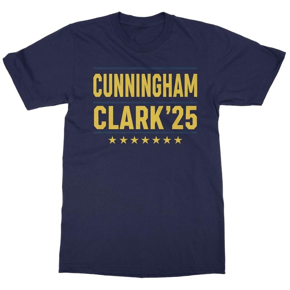Вдохновлено Cunningham Clark 2025 - Унисекс футболка-трибьют дуэту из Индианы Унисекс футболка