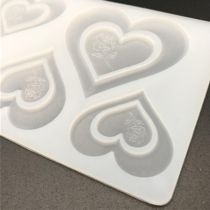 1 шт. сердце роза силиконовая форма для шоколада инструменты для украшения торта форма для кексов и печенья