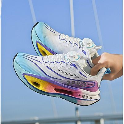 Carbon board running shoes medium and large children's racing running shoes breathable youth lightweight soft-soled shock-absorbing sports shoes