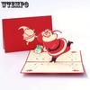 3D Рождественская открытка с благословением и поздравительной открыткой Аксессуары для рождественских подарков DIY Благословение Послание Рождественская открытка с елкой