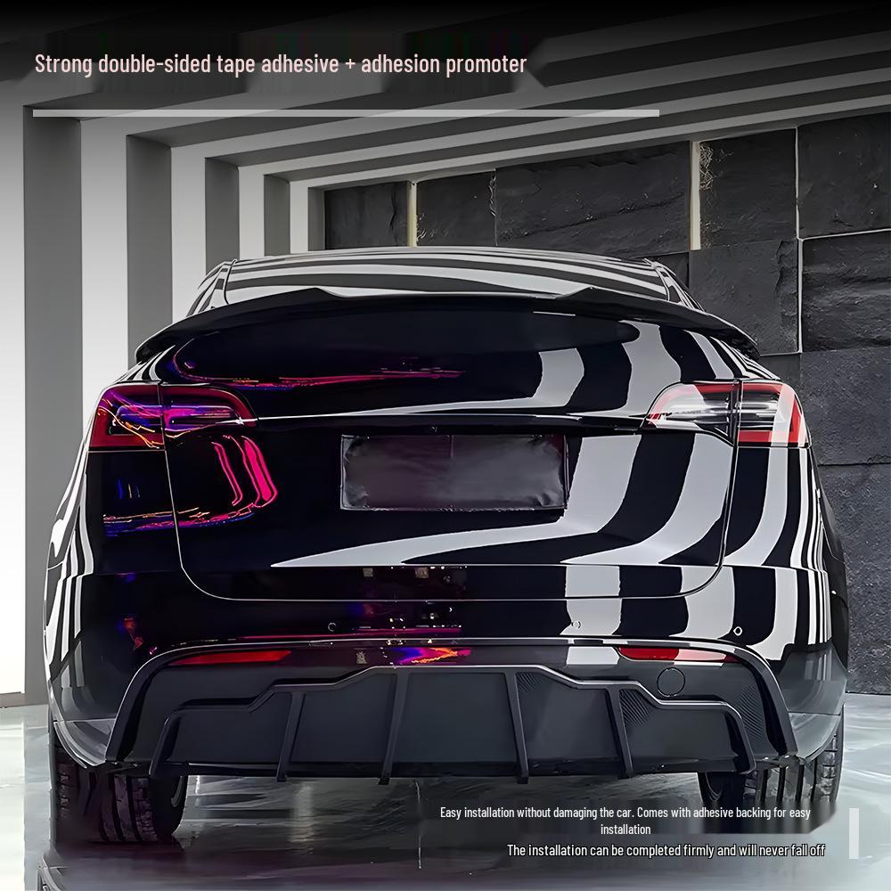 Быстрый комплект Tesla Model Y 2024+: Передний сплиттер и боковые юбки с гарантией качества