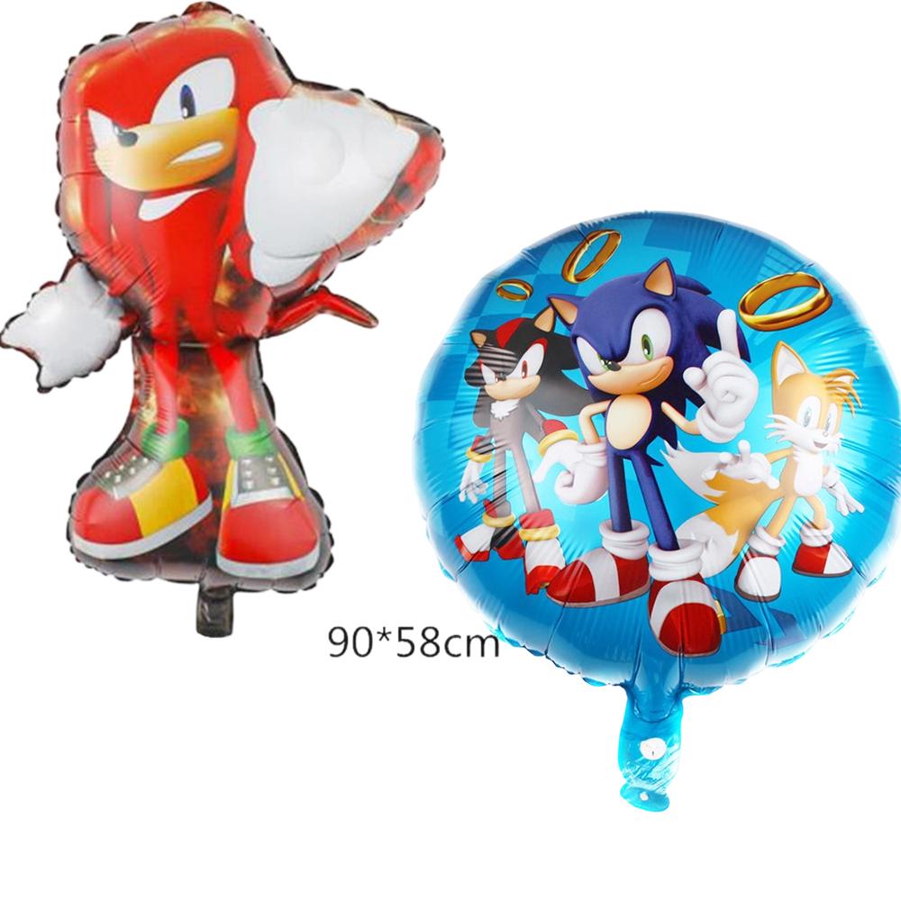 20Pcs The Hedgehog Birthday Balloons  Cartoon Latex Balloons For Kids Game Theme Party Decorations Birthday Party Supplies