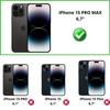 Защита задней панели и камеры - Phonillico - iPhone 15 PRO MAX - Набор 2 шт. - Закаленное стекло - Устойчивое к царапинам