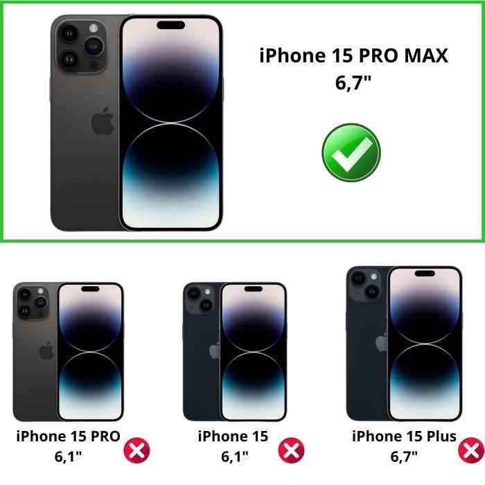 Защита задней панели и камеры - Phonillico - iPhone 15 PRO MAX - Набор 2 шт. - Закаленное стекло - Устойчивое к царапинам