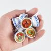 Фарфоровая имитация миски с едой Брелок для ключей ПВХ детские игровые игрушки брелок подвеска игровой домик еда