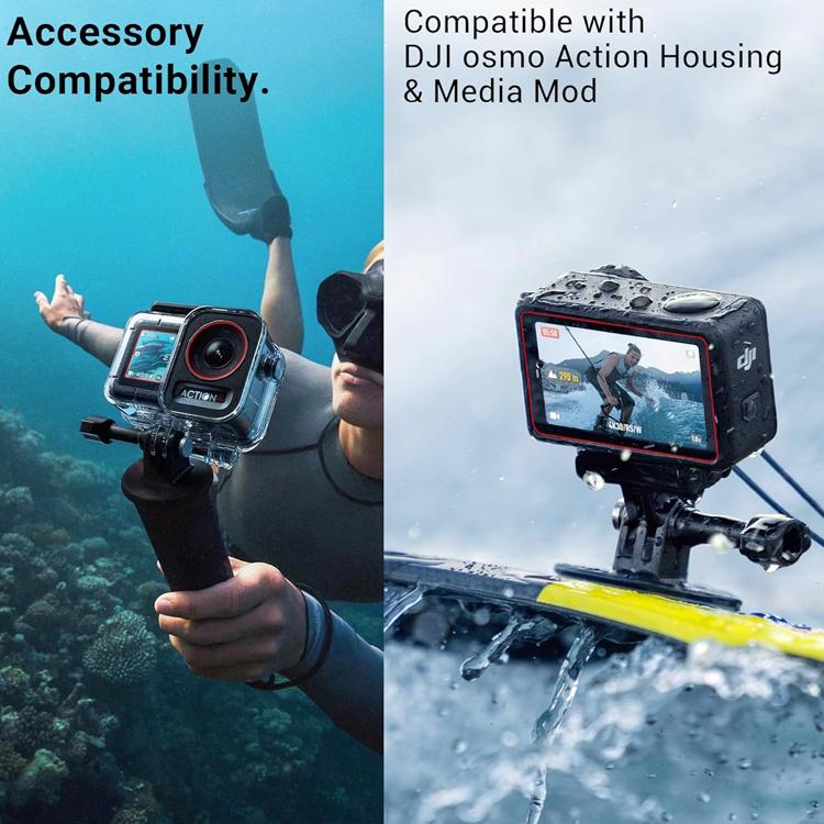 Screen Protectors for DJI Action 5 Pro 9H Tempered Glass Lens Film Protector Action 5 Pro Accessories Bubble-Free Alignment Fram