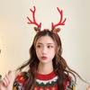 Antlers Deer Plush Ball Non-slip Christmas Headband Women Hair Hoop Korean Style Hairbands Elk
