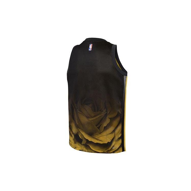 Nike X NBA Golden State Warriors Curry City Edition Golden Lotus Sports Breathable Jersey Детская майка черная 3Z2B7BU8W-WAR