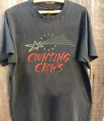 Футболка Counting Crows 90-х Угольно-серая с принтом Унисекс Футболка Репринт S-5XL