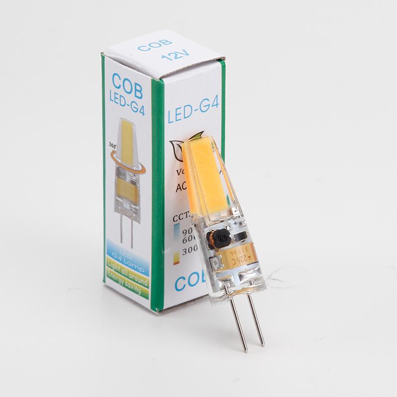 10 шт. Мини-лампа G4 LED COB, 3 Вт, AC DC 12 В 220 В, Свечевые лампы, Замена 30 Вт 40 Вт галогенным для люстры, точечного светильника