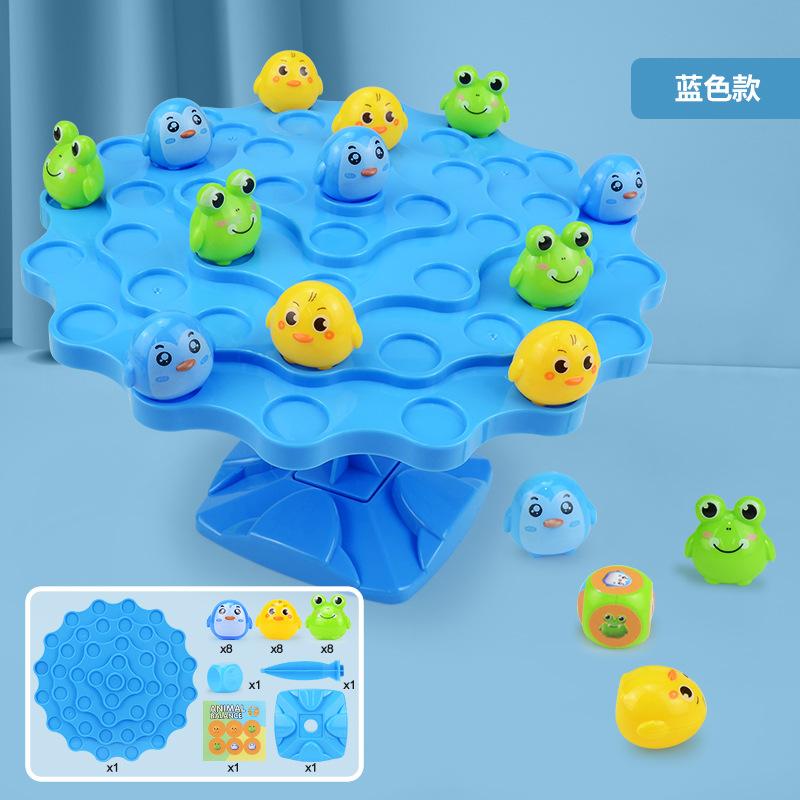 Детский настольный балансир в виде дерева с животными, музыкальный, пазл, для досуга, соревнований и интерактивных игр