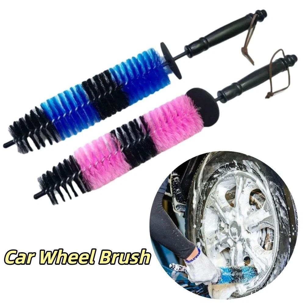 Detailing Design Car Wheel Brush Soft Bristles Vehicle Engine Brush Exhaust Cleaning