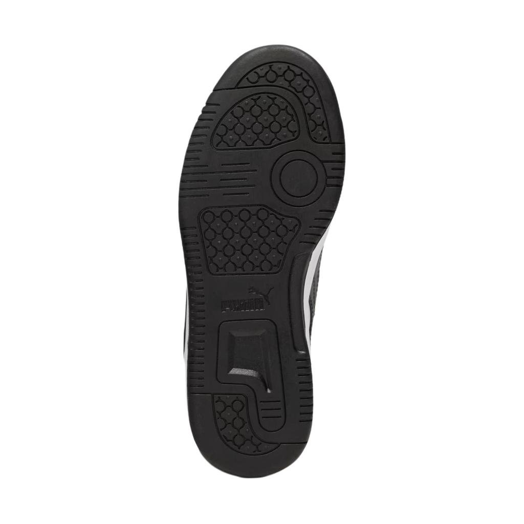 Puma Rebound V6 Lo Детские кеды для скейтбординга Детские кроссовки Белый Черный 393833-02