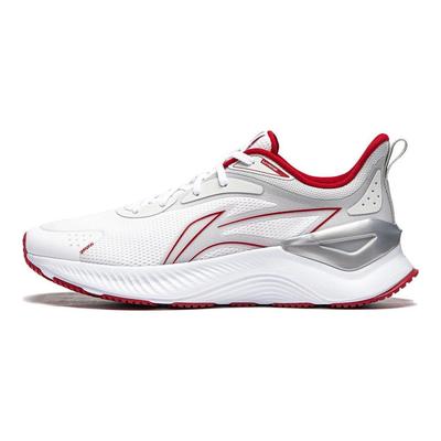 Li Ning Yue Ying 3.0 Простые модные дышащие амортизирующие нескользящие низкие кроссовки для бега мужские кроссовки белые красные ARHU023-6