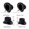 Cosplay Halloween Props Fedora Hat Retro Top Cap Magician Top Hat Performed Hat Bowler Top Hat