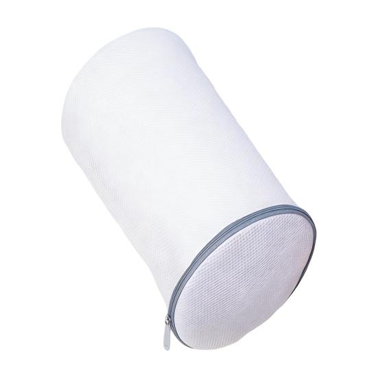 Стирка обуви Сумка на молнии Цилиндрическая форма Двухслойная Прочная сетка Стиральная машина Сеть для стирки обуви