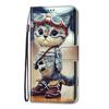 Модный кожаный флип-чехол для Samsung Galaxy S22 Plus Ultra S10 S10e E, персонализированный расписной кошелек, держатель для карт, подставка, обложка для книги
