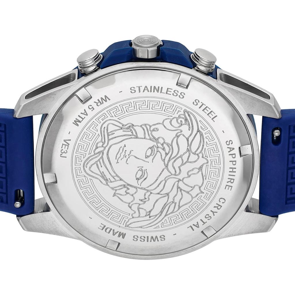 Часы GRECA ACTION CHRONO Синий циферблат Нержавеющая сталь Сапфировое стекло Кварцевые 45MM Швейцарские часы VE3J00122 [Versace] Мужские [Товар]