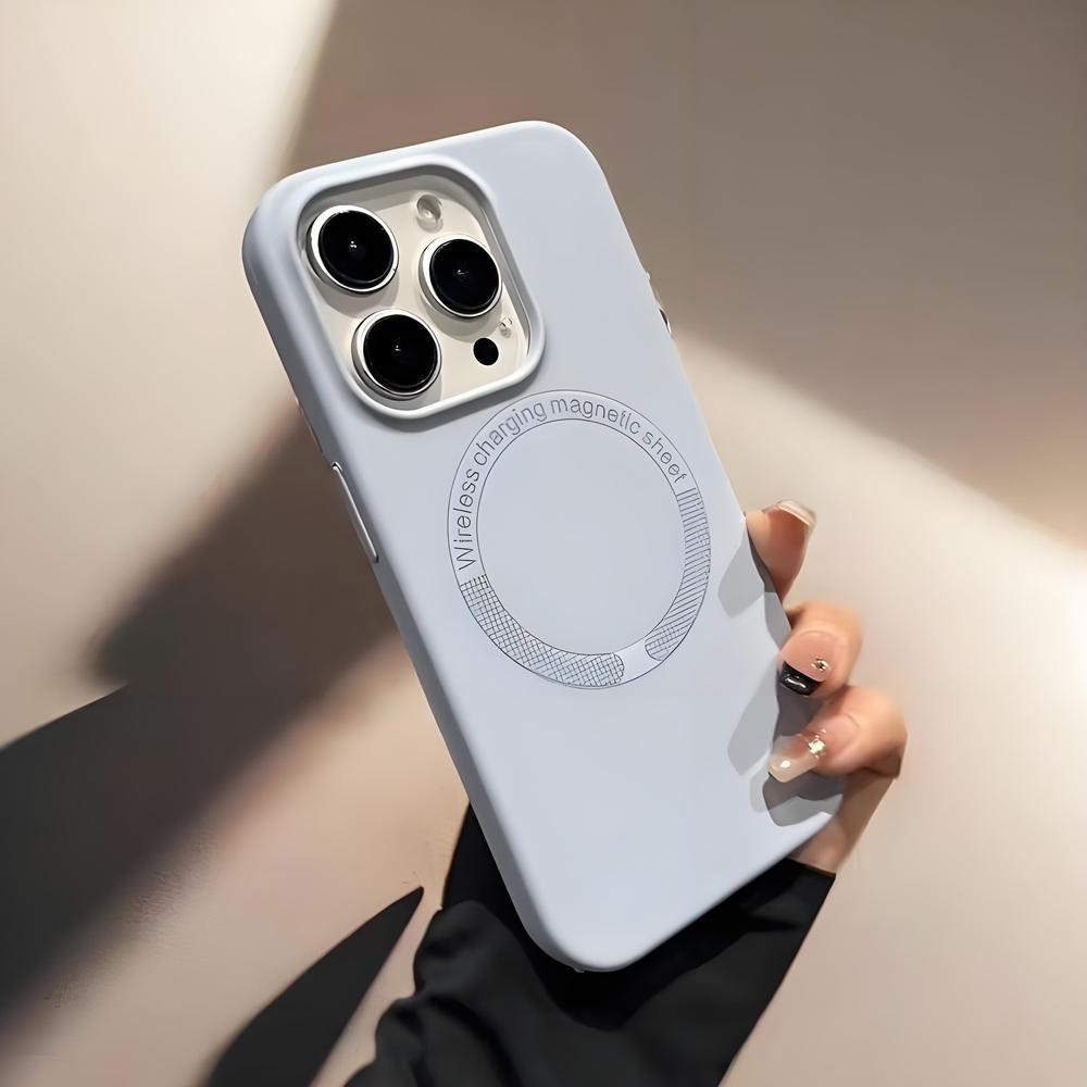 Чехол MagSafe Liquid Silicone для телефона Apple iPhone 16Promax — мягкий силиконовый чехол, устойчивый к падениям, для Apple iPhone 16/15/14/13/12/Pro/Promax