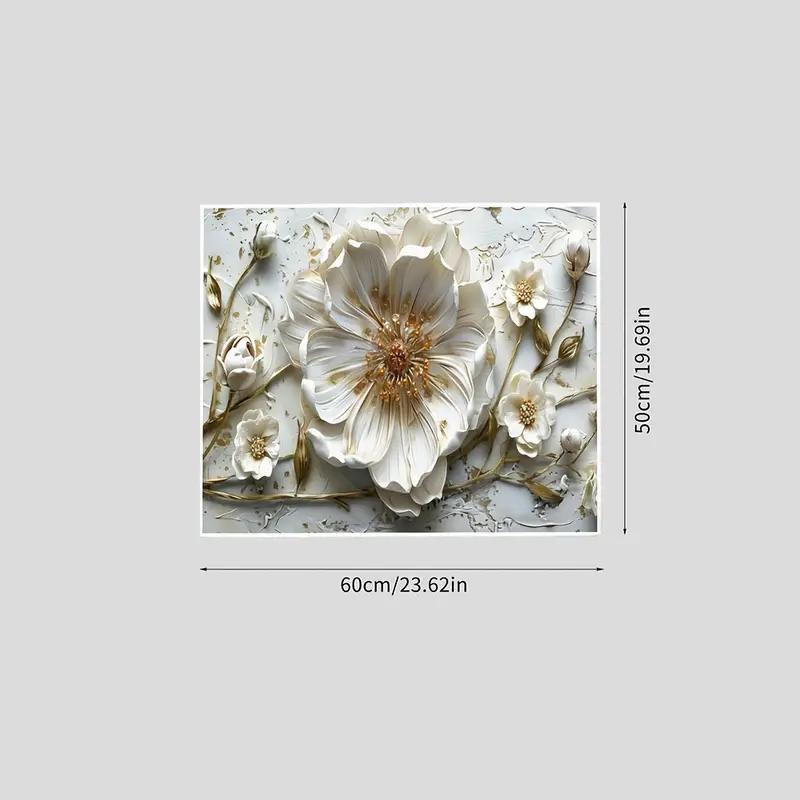 Впитывающий коврик для защиты от пыли с цветочным принтом для стиральной машины, 50,04x59,94 см, современный верхний чехол для стиральной машины и сушилки, неэлектрический, для прачечной и кухни