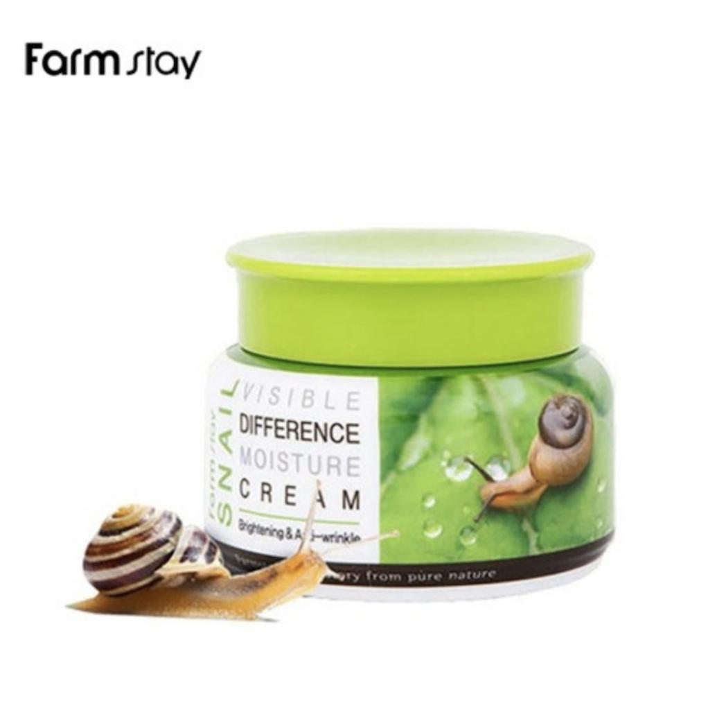 FARM STAY Snail Visible Difference Moisture Cream 100g (3 Options)