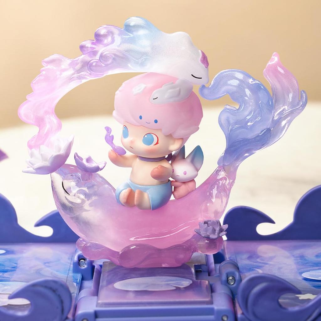 POP MART Gift For You Greeting Card Series Scene Set Box of Pop Mart Gachapon Blind Box Plastic Premium PVC Soft Original Birthday Gift [Assorted 12]