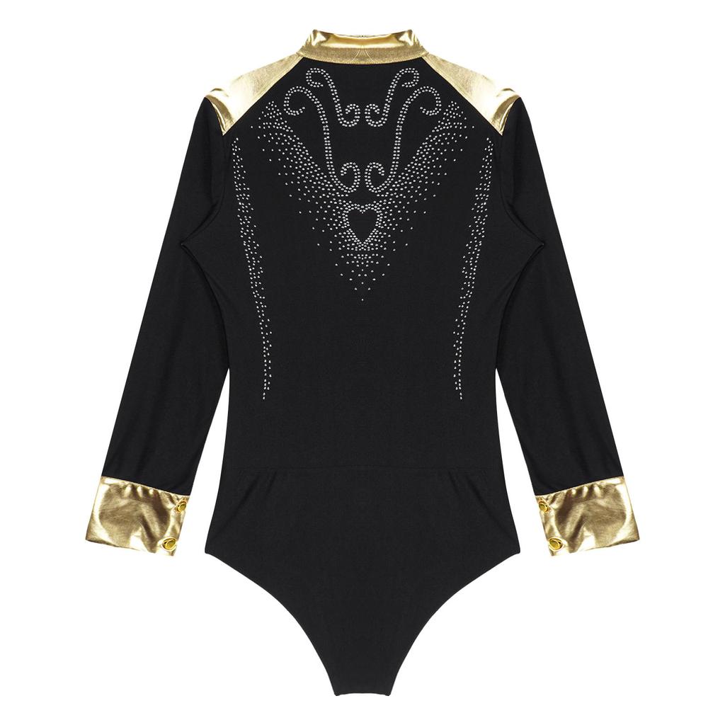 Мужской трико для фигурного катания и танцев с глубоким V-образным вырезом, боди для современного джаза, танго, самбы, ча-ча, румбы, костюм для бальных выступлений