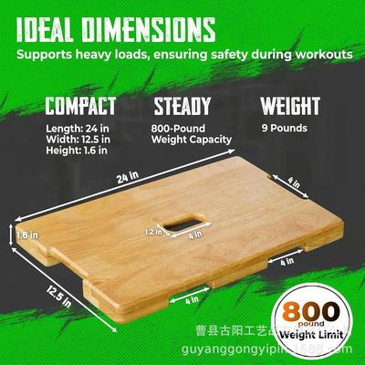 Фитнес-доска из массива дерева с эспандерами и педалью для подтягиваний