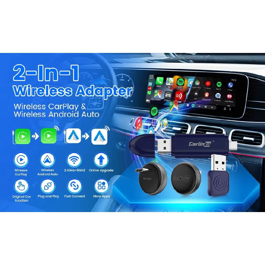 CarlinKit CarPlay Ai Box Android 15 Ultra2 SM6350 8 ГБ+128 ГБ Умная Android TV Box Беспроводной CarPlay Android Auto GPS Для Штатных Автомобилей