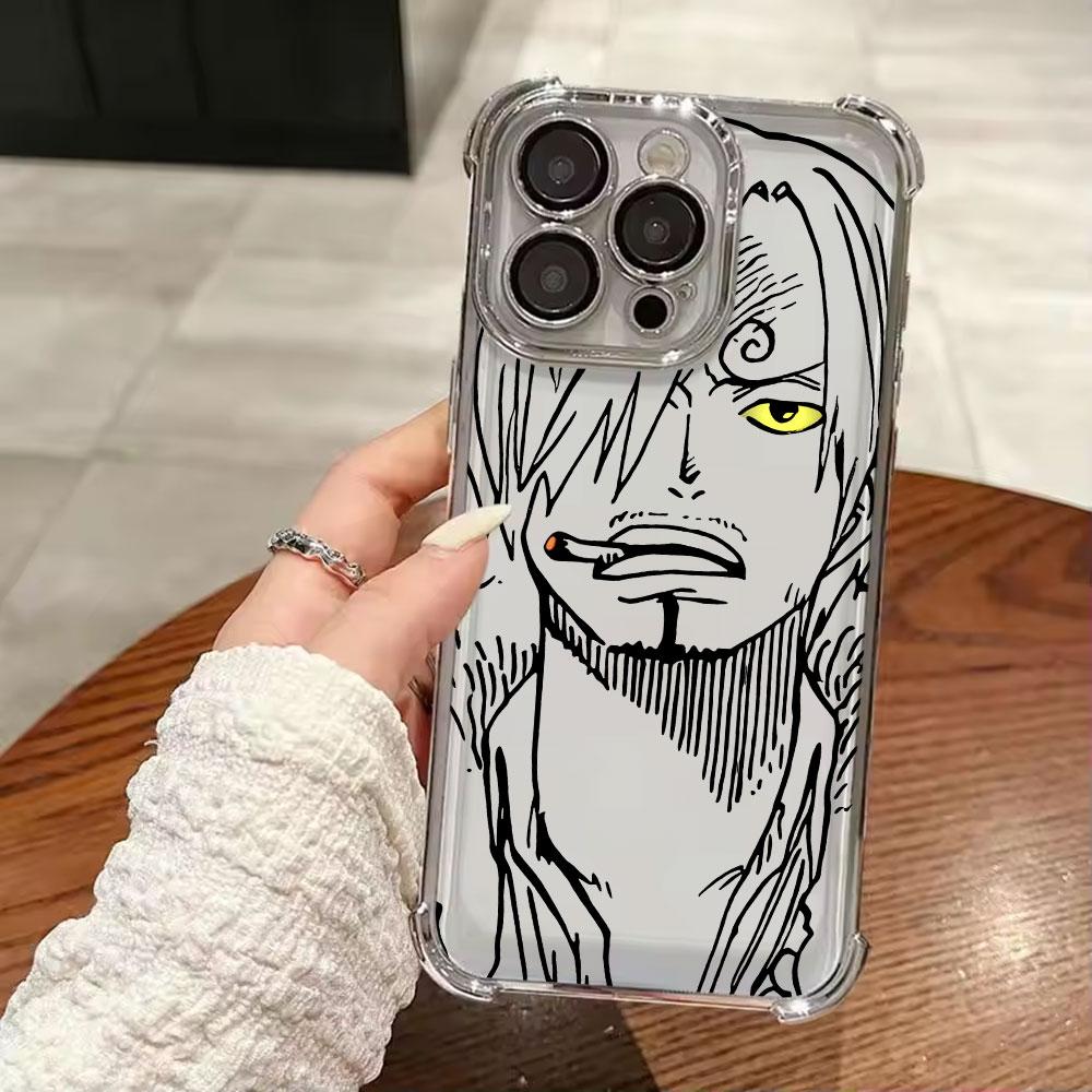 Мягкий чехол с персонажами One Anime Piece для iPhone 17 Pro 16 15 14 13 12 11 Pro Max Чехол 17 Plus 17E 16E 17Air Силиконовая крышка для телефона
