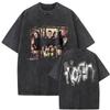Washed Vintage Korn Elote Letter Graphic T Shirt Men Gothic Tshirts Male Casual Oversized Tshirt Mens Cotton Short Sleeve Tees