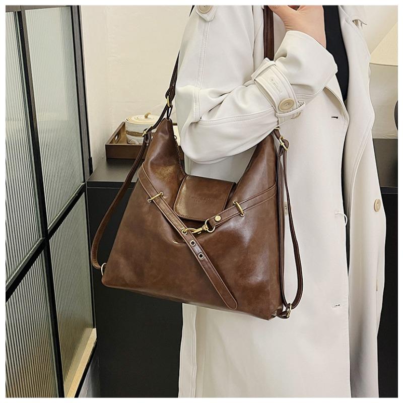 Large Capacity Vintage Casual Commute Tote Backpack Unisex Daily Bag