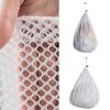 2 Pcs Large Polyester Laundry Mesh Bags with Drawstring Sturdy Washable Clothes Storage Accessory for Blouse Underwear