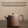 Old Rock Mud Ceramic Teapot Chinese Kung Fu Tea Set for Home Brewing Small Coarse Pottery Retro Style Single Pot Tea Maker