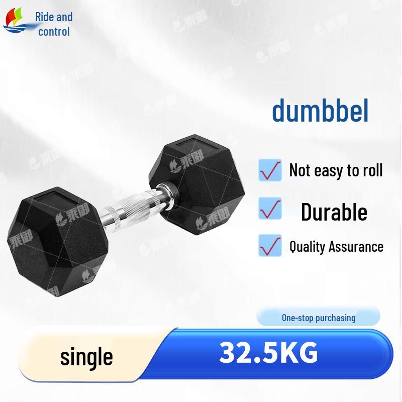 Hex Rubber-Coated Dumbbell