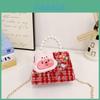 Сумка через плечо с декором Hello Kitty, ручкой из искусственного жемчуга, для повседневного использования