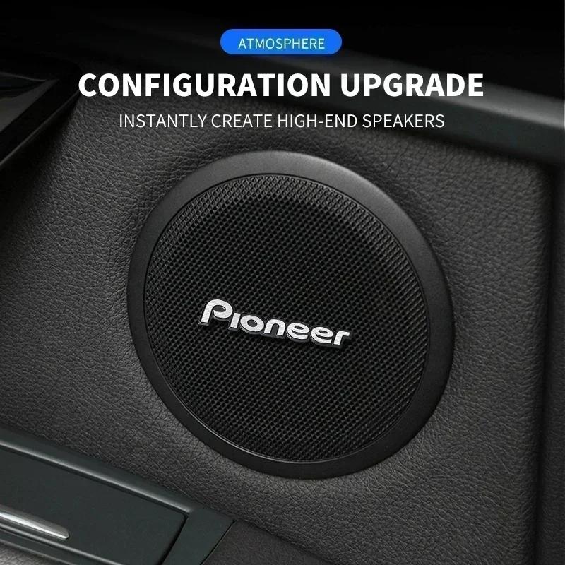 5 шт./10 шт. высококачественный металлический логотип Pioneer для автомобиля Hi-Fi динамика аудиодинамика значок стерео эмблема наклейка аксессуары для стайлинга авто