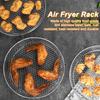 Universal Air Fryer Rack Rustproof Dishwasher Safe Stackable Three Layer Air Fryer Rack Stainless Steel Dehydrator Rack